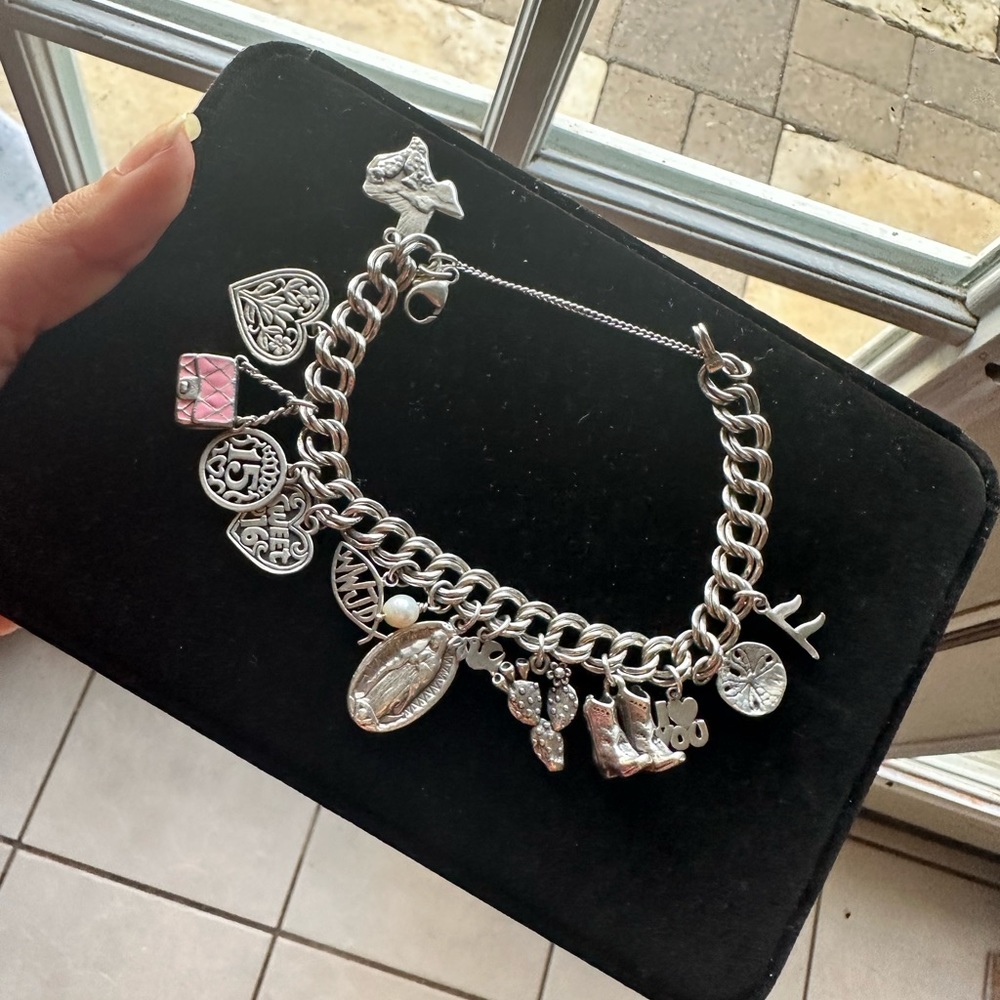 James Avery charm bracele with  14 charms